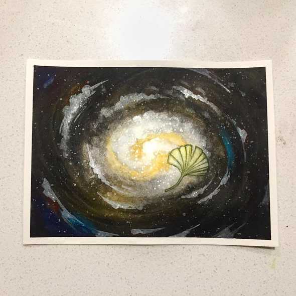 Watercolor space challenge 13