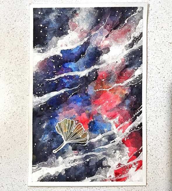 Watercolor space challenge 4
