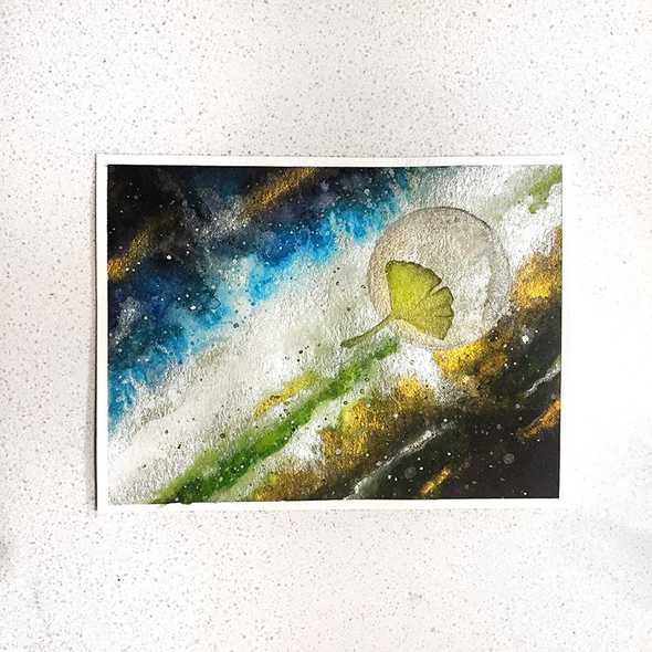 Watercolor space challenge 15