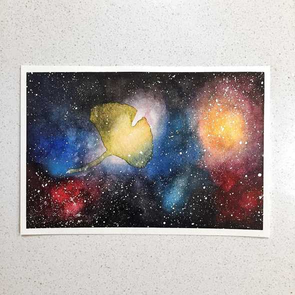 Watercolor space challenge 12