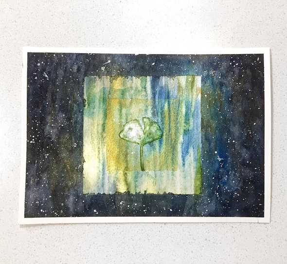 Watercolor space challenge 9