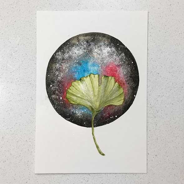Watercolor space challenge 8